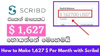 Copy amp Paste To Earn 1627 Using SCRIBD FREE  Make Money Online  2021 [upl. by Ahsyat517]