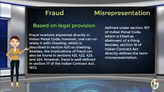 What is Difference Between Fraud amp Misrepresentation [upl. by Arah170]