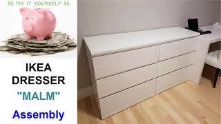 IKEA quotMALMquot Dresser Assembly [upl. by Cranston]