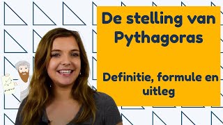 De stelling van Pythagoras  Definitie formule en uitleg│BijlesHuis [upl. by Ttelracs]