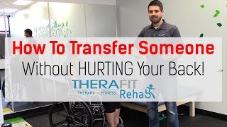 Physical Therapy Transfer Training  How To Transfer From Wheelchair To Bed [upl. by Capone]