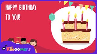 Happy Birthday To You Lyric Video  The Kiboomers Preschool Songs amp Nursery Rhymes [upl. by Haskel]