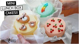 EASY Mini LUNCH BOX CAKES 🎒🍰 [upl. by Adla]