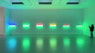 Flavin Judd McCracken Sandback  David Zwirner Gallery [upl. by Estevan465]