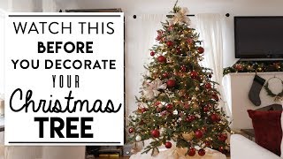 CHRISTMAS TREE DECORATING  Watch This BEFORE You Decorate Your Tree [upl. by Magan]