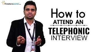 HOW TO ATTEND A TELEPHONIC INTERVIEW FOR FRESHERS  INTERVIEW TIPS [upl. by Smaoht]