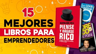 📚 15 Mejores Libros para Emprendedores 📕 Libros que Cambiaron Mi Vida [upl. by Dlorah]