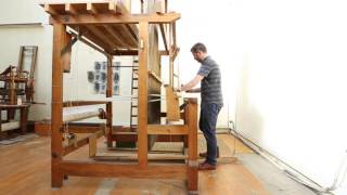 A Jacquard loom in action [upl. by Gerrit579]