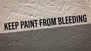 How To Keep Paint From Bleeding Under Tape [upl. by Noicnecsa]