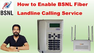 How to Activate BSNL Fiber Landline Voice Calling Service  Voip [upl. by Eseila572]