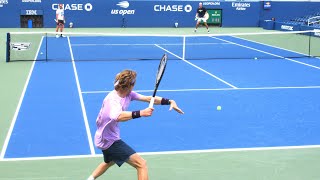 Andrey Rublev DESTROYS Every Ball at Court Level [upl. by Kerstin]