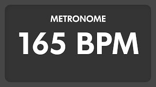 165 BPM  Metronome [upl. by Sundin]