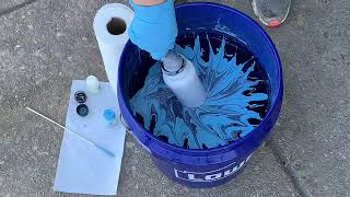 Hydrodipping A Tumbler  How To Hydrodip A Custom Tumbler  Marabu Easy Marble Hydrodip [upl. by Eicnarf]