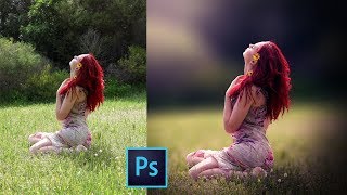 How to Blur Background and Retouching a Photo in Photoshop CC [upl. by Errised180]