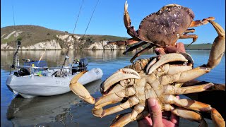 Catch Cook and Camp BOATIN ONLY CRABBING ADVENTURE [upl. by Wolfgram]