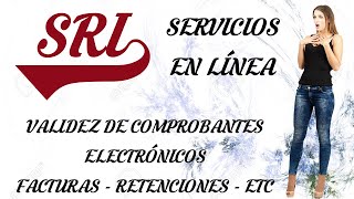 SRI  SERVICIOS EN LÍNEA  VALIDEZ DE COMPROBANTES DE VENTA ELECTRONICOS  FACTURAS RETENCIONES ETC [upl. by Ko]