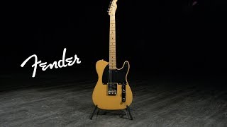 Fender Vintera 50s Mod Telecaster MN Butterscotch Blonde  Gear4music demo [upl. by Adnohsak]