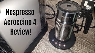 Nespresso Aeroccino 4 Milk Frother Review  Worth upgrading from the Aeroccino 3 [upl. by Gitt]