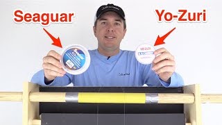 Seaguar vs YoZuri Fluorocarbon Leader Review Abrasion Strength Test [upl. by Anneirb]