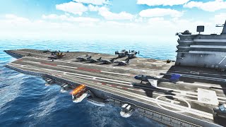 US AIRCRAFT CARRIER ATTACKED WW3 BEGINS  Aircraft Carrier Simulator  Carrier Deck Gameplay [upl. by Udelle]