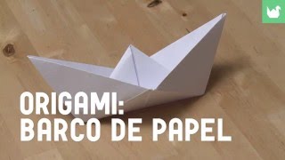 Cómo hacer un barco de papel  Origami [upl. by Adnola]