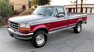 1995 Ford F150 4x4  Beautiful OBS truck [upl. by Nerrag]