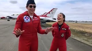 Meet Female Pilots of Thunderbirds amp Snowbirds Fly Together For First Time at Abbotsford Airshow [upl. by Adaj]