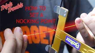 Archery  HOW TO SET a NOCKING POINT Tuning 2 with STEVE WIJLER [upl. by Meldon]