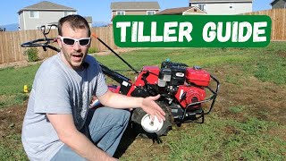 How To Use A Tiller RotoTiller Tutorial Guide [upl. by Rosalyn]