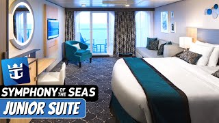 Symphony of the Seas  Junior Suite Full Walkthrough Tour amp Review 4K  Royal Caribbean Cruise Line [upl. by Bogusz587]