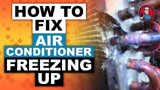 How to Fix Air Conditioner Freezing Up  HVAC Training 101 [upl. by Ury640]