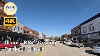 【4K60】 Illinois Town Local Driving Rantoul Illinois [upl. by Anahsal617]