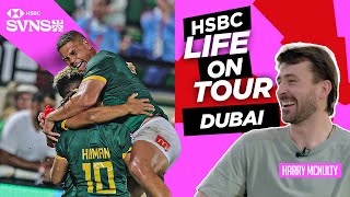 Teaching Antoine Dupont about rugby sevens  HSBC Life on Tour  Dubai [upl. by Allerus]