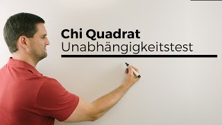 Chi Quadrat Unabhängigkeitstest 1 Stochastik Statistik Testen Mathe by Daniel Jung [upl. by Kaleb]