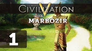 Civilization 5 Deity Lets Play as Siam  Part 1 [upl. by Wappes]