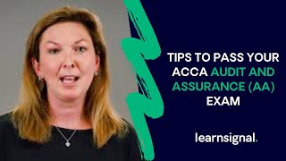 Top Tips To Pass Your ACCA Audit and Assurance AA Exam  Learnsignal [upl. by Haddad]