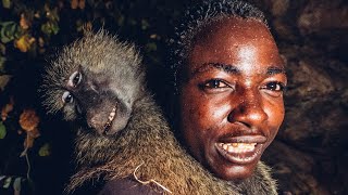 CATCHING BABOONS with the HADZA PEOPLE We finally got them [upl. by Ettelliw]