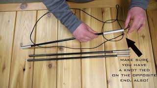 ALPS Mountaineering Tent Repair Tips  Restringing Fiberglass Poles [upl. by Hutner]