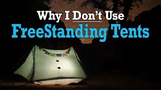 Freestanding VS Trekking Pole  Why I DON’T use Freestanding Tents [upl. by Lihp]