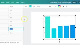 Canva Tip How to add Charts amp Graphs [upl. by Poland]