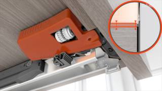 This video demonstrates the height side tilt and depth adjustment for BLUM MOVENTO from DARO [upl. by Yecac411]