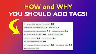 How to add tags to your YouTube video and WHY YOU SHOULD 🤔 [upl. by Hameerak639]