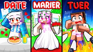 DATE MARIER BISOUS ou TUER sur Minecraft [upl. by Aihtak267]