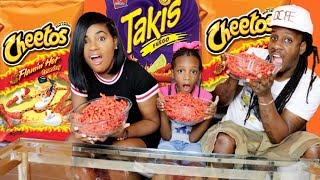 HOT CHEETOS AND TAKIS CHALLENGE [upl. by Lari]