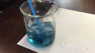 Bromothymol blue changing colors with only a breath [upl. by Zuleika]