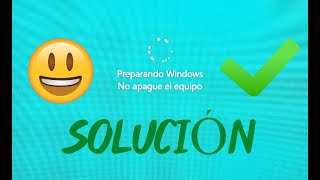 Preparando Windows No apague el equipo  SOLUCIÓN 2021  Windows 10 [upl. by Hiamerej]