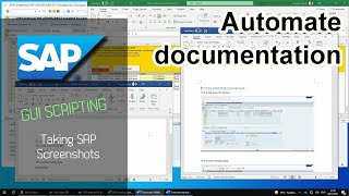 Taking SAP screenshots with GUI Scripting [upl. by Anaeli543]