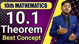 Theorem 101 class 10  Theorem no1 chapter 10 class 10 maths  exercise 101  theorem 1011 [upl. by Juan406]