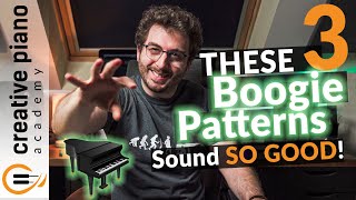 3 Boogie Woogie Patterns For Piano That Just Work 😎 🎹 [upl. by Sarchet761]