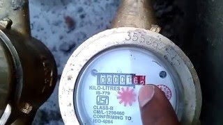 How to calculate water flow meter reading  Kranti water meter [upl. by Ddart]